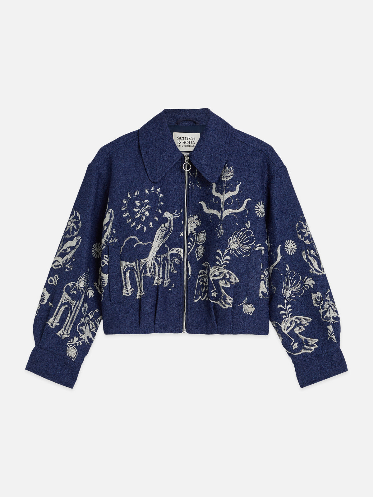 White Smoke ג'קט לנשים Jacquard SCOTCH & SODA