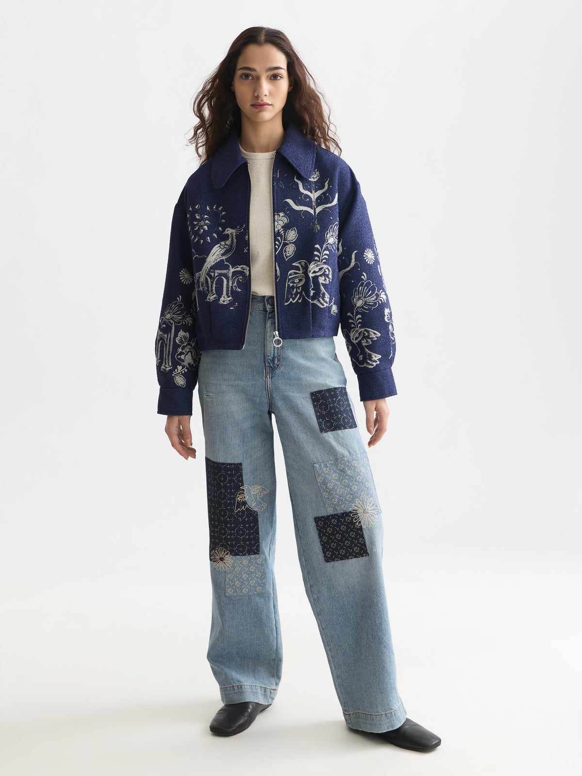 White Smoke ג'קט לנשים Jacquard SCOTCH & SODA