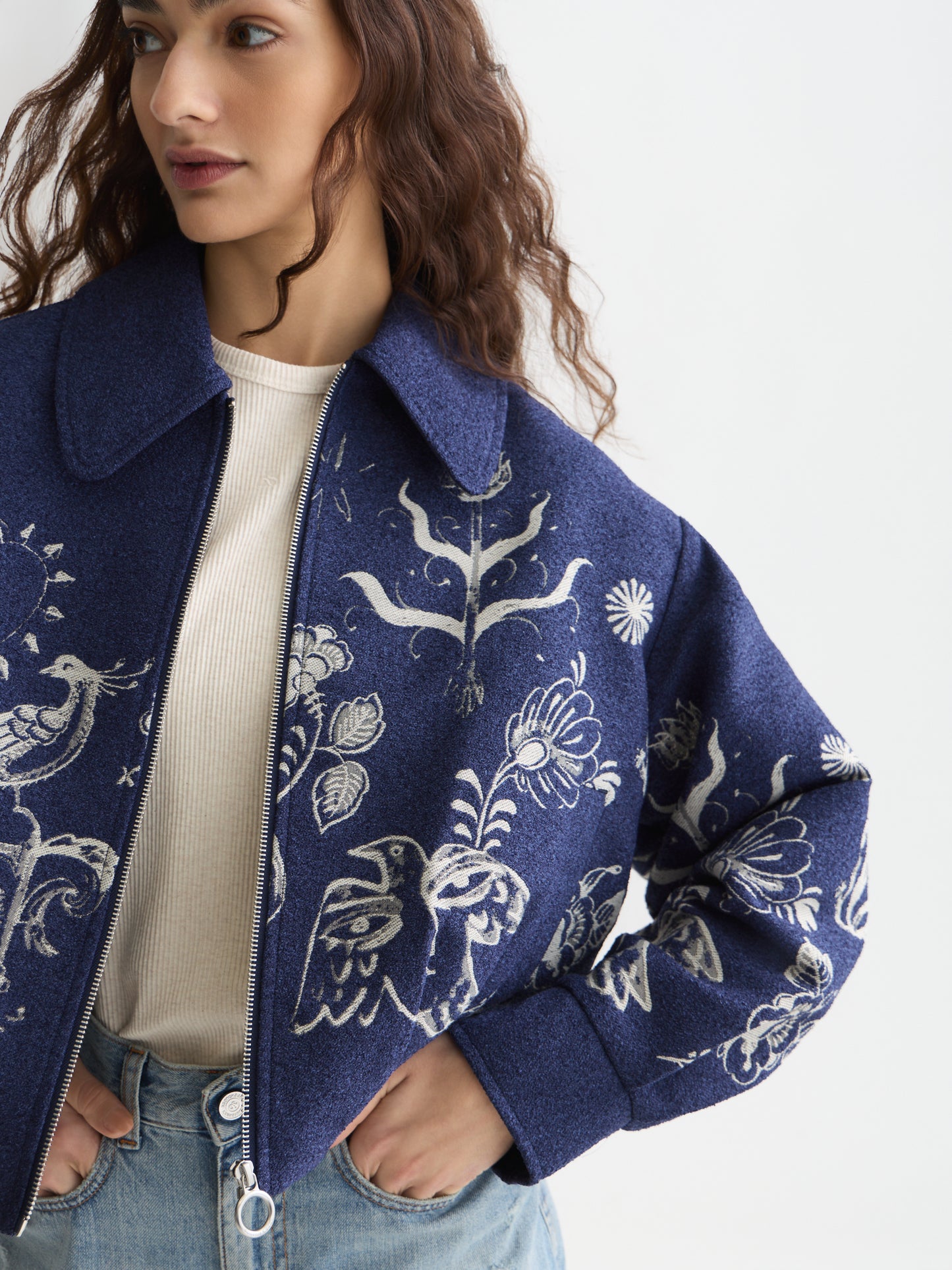 Lavender ג'קט לנשים Jacquard SCOTCH & SODA