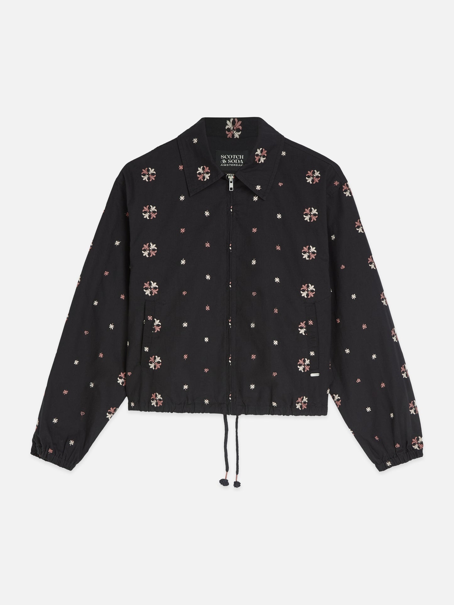 Dark Slate Gray ג'קט לנשים Embroidered Cotton SCOTCH & SODA