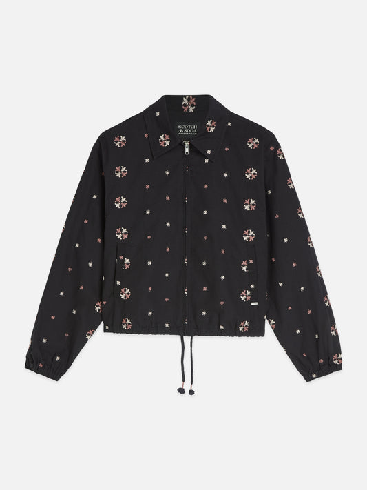 Dark Slate Gray ג'קט לנשים Embroidered Cotton SCOTCH & SODA