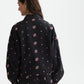Black ג'קט לנשים Embroidered Cotton SCOTCH & SODA