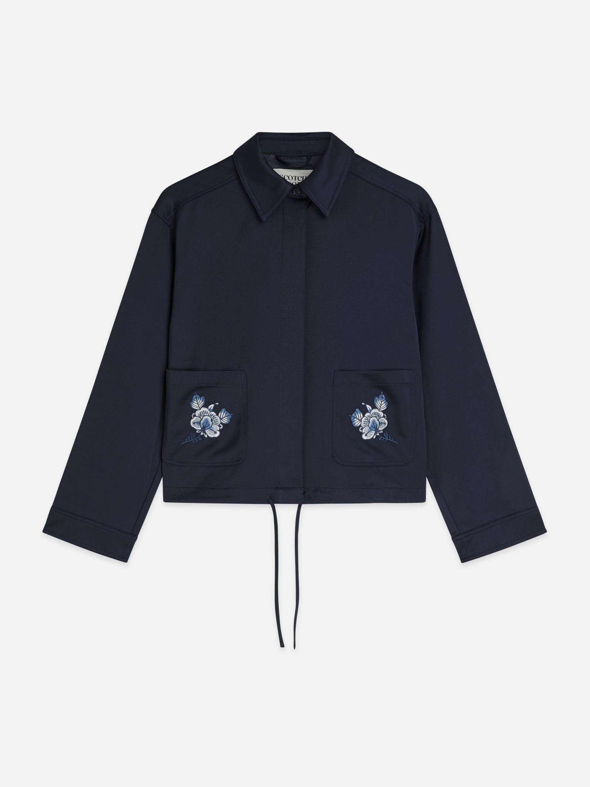 White Smoke ג'קט לנשים Embroidered Satin SCOTCH & SODA
