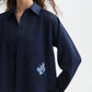Black ג'קט לנשים Embroidered Satin SCOTCH & SODA