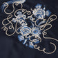 Black ג'קט לנשים Embroidered Satin SCOTCH & SODA