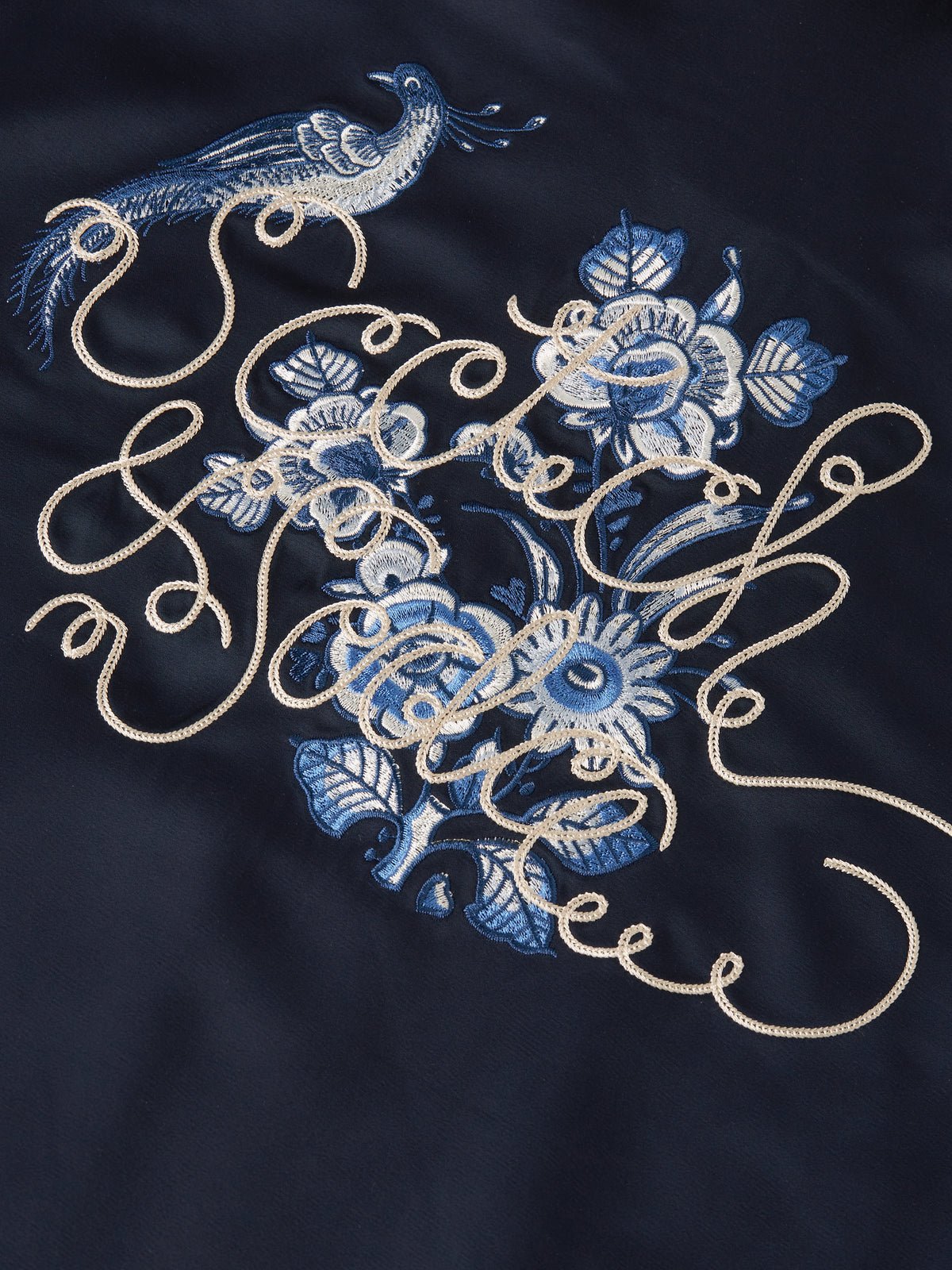 Black ג'קט לנשים Embroidered Satin SCOTCH & SODA
