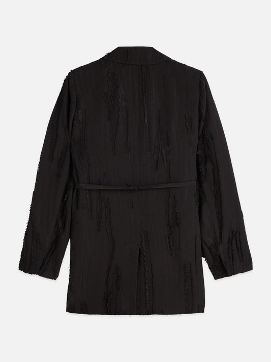 Black בלייזר לנשים Belted Double Breasted SCOTCH & SODA