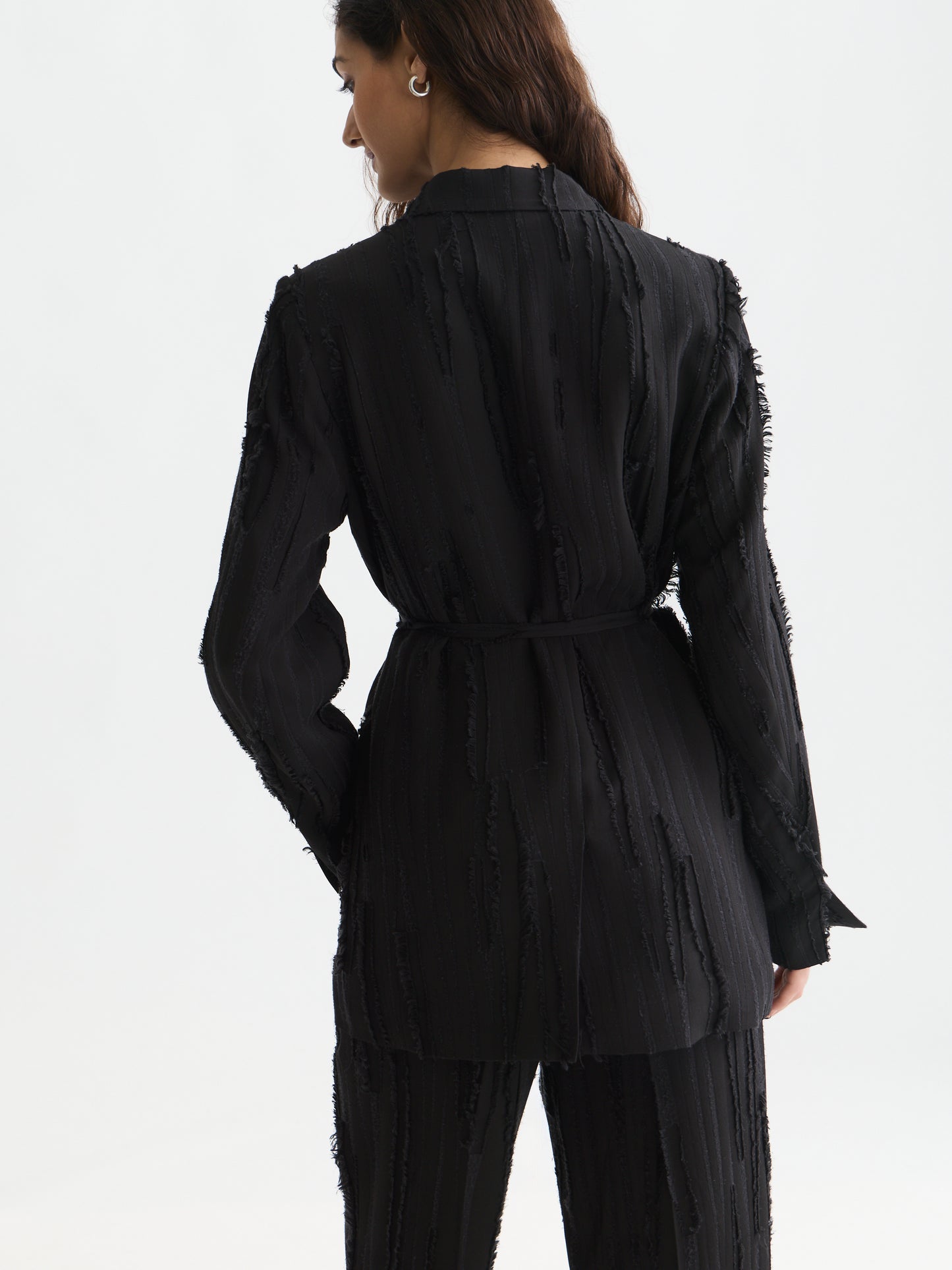 Black בלייזר לנשים Belted Double Breasted SCOTCH & SODA