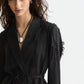 Black בלייזר לנשים Belted Double Breasted SCOTCH & SODA