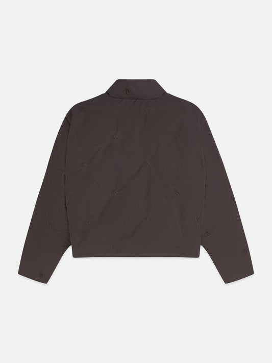 Dark Slate Gray ג'קט לנשים Embroidered Short Puffer SCOTCH & SODA
