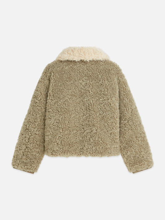 Rosy Brown ג'קט לנשים Faux Fur SCOTCH & SODA