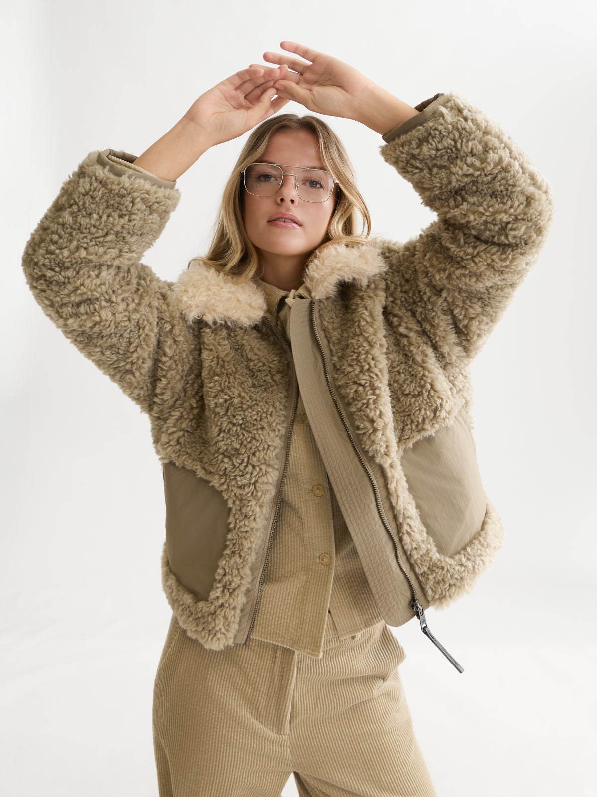 Lavender ג'קט לנשים Faux Fur SCOTCH & SODA