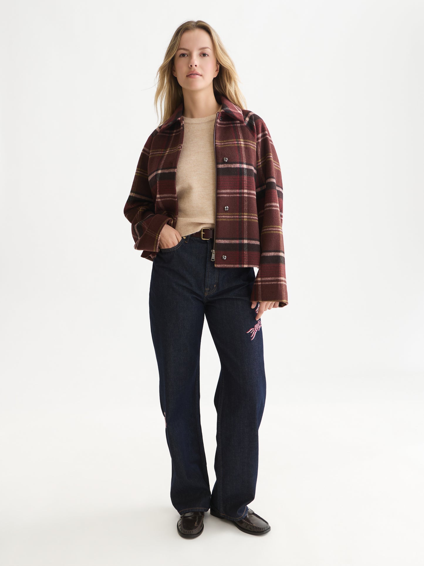 White Smoke ג'קט לנשים Checked SCOTCH & SODA