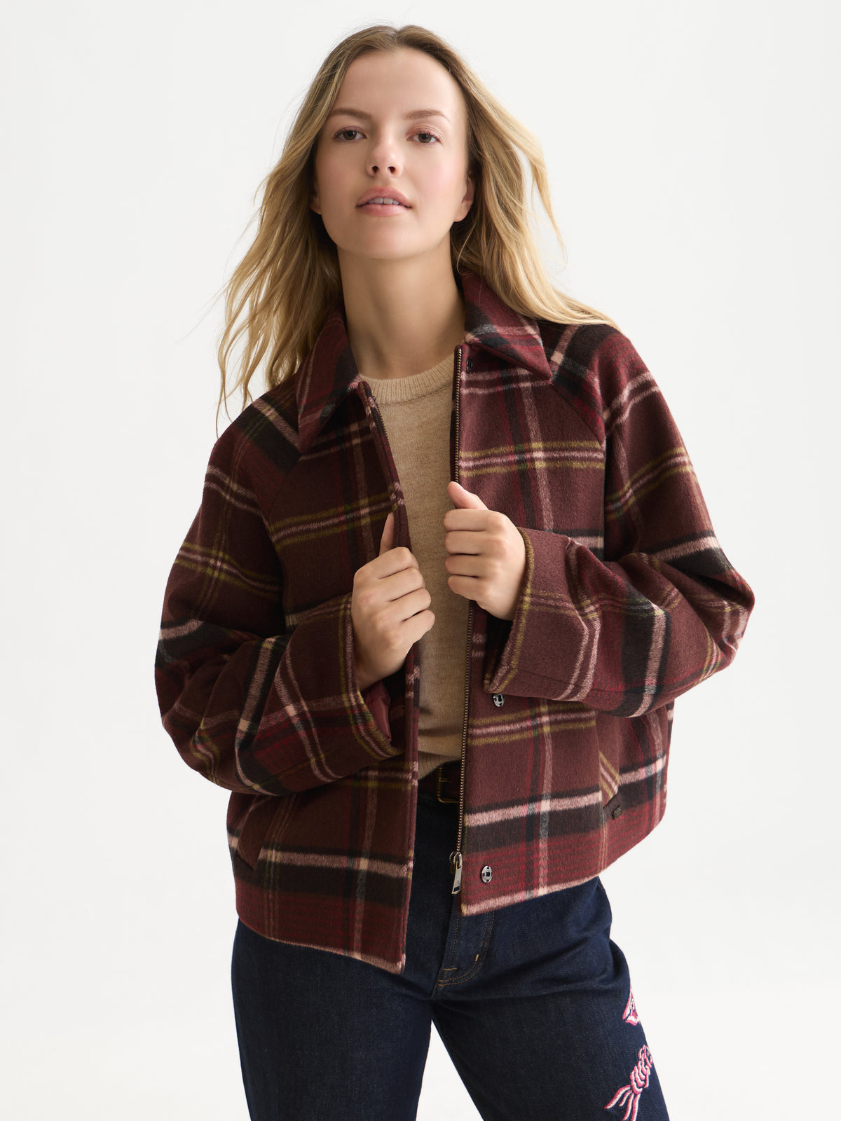 White Smoke ג'קט לנשים Checked SCOTCH & SODA