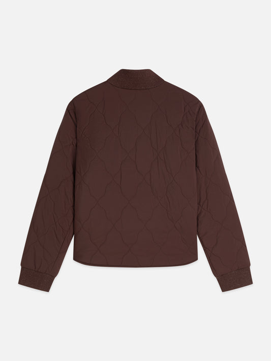 Dark Slate Gray ג'קט דו צדדי לנשים Reversible Quilted Bomber SCOTCH & SODA