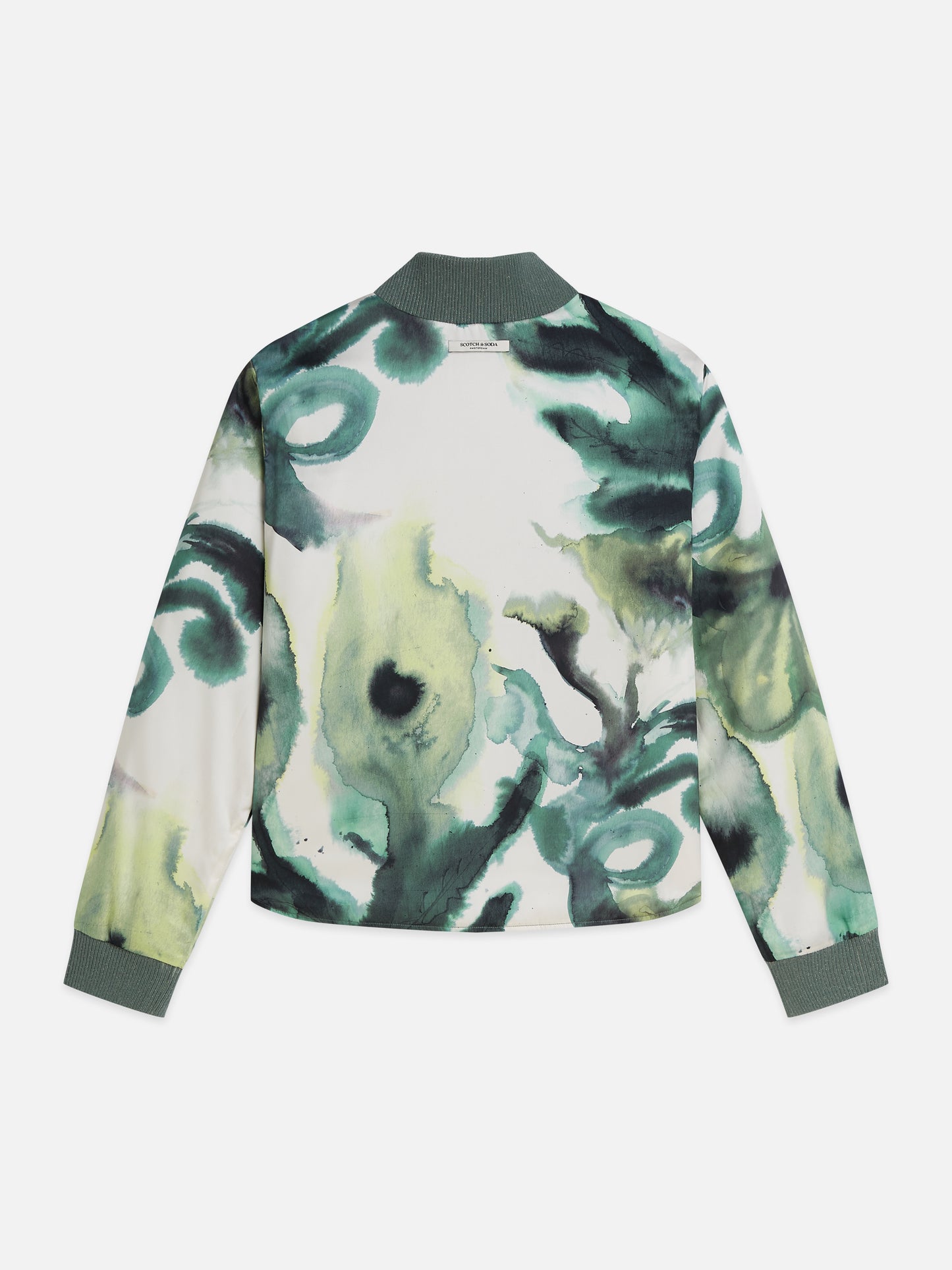 White Smoke ג'קט דו צדדי לנשים Reversible Quilted Bomber SCOTCH & SODA