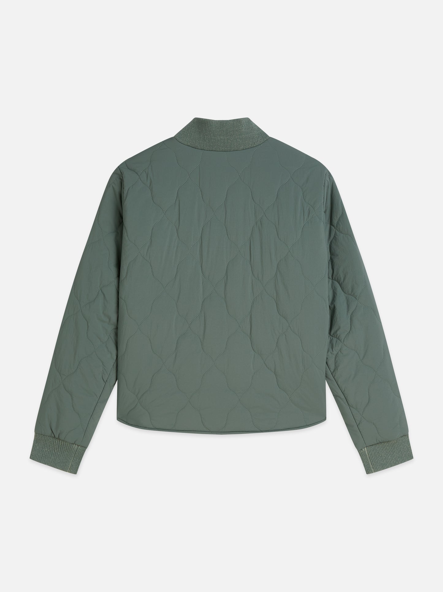 White Smoke ג'קט דו צדדי לנשים Reversible Quilted Bomber SCOTCH & SODA