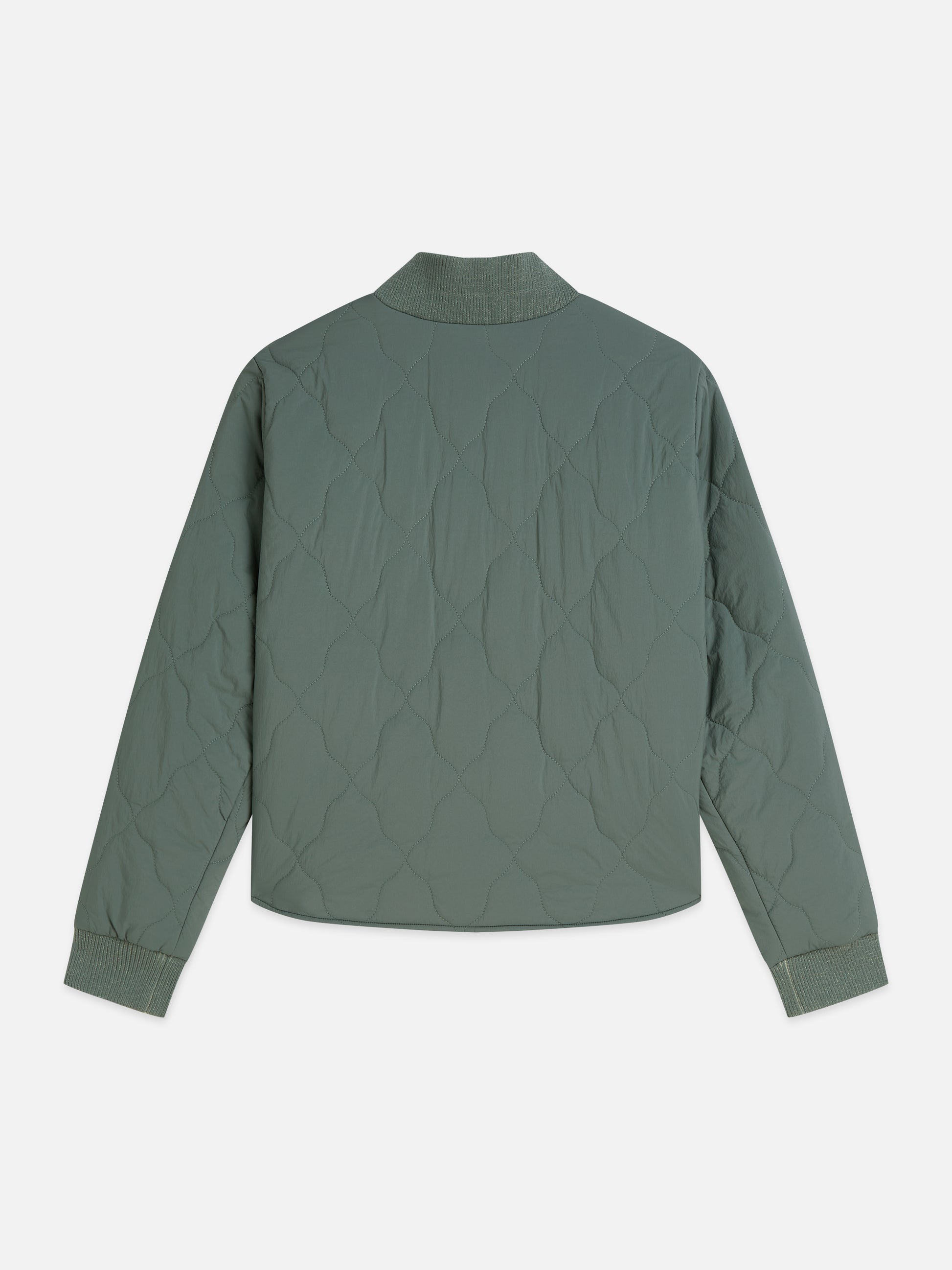 White Smoke ג'קט דו צדדי לנשים Reversible Quilted Bomber SCOTCH & SODA