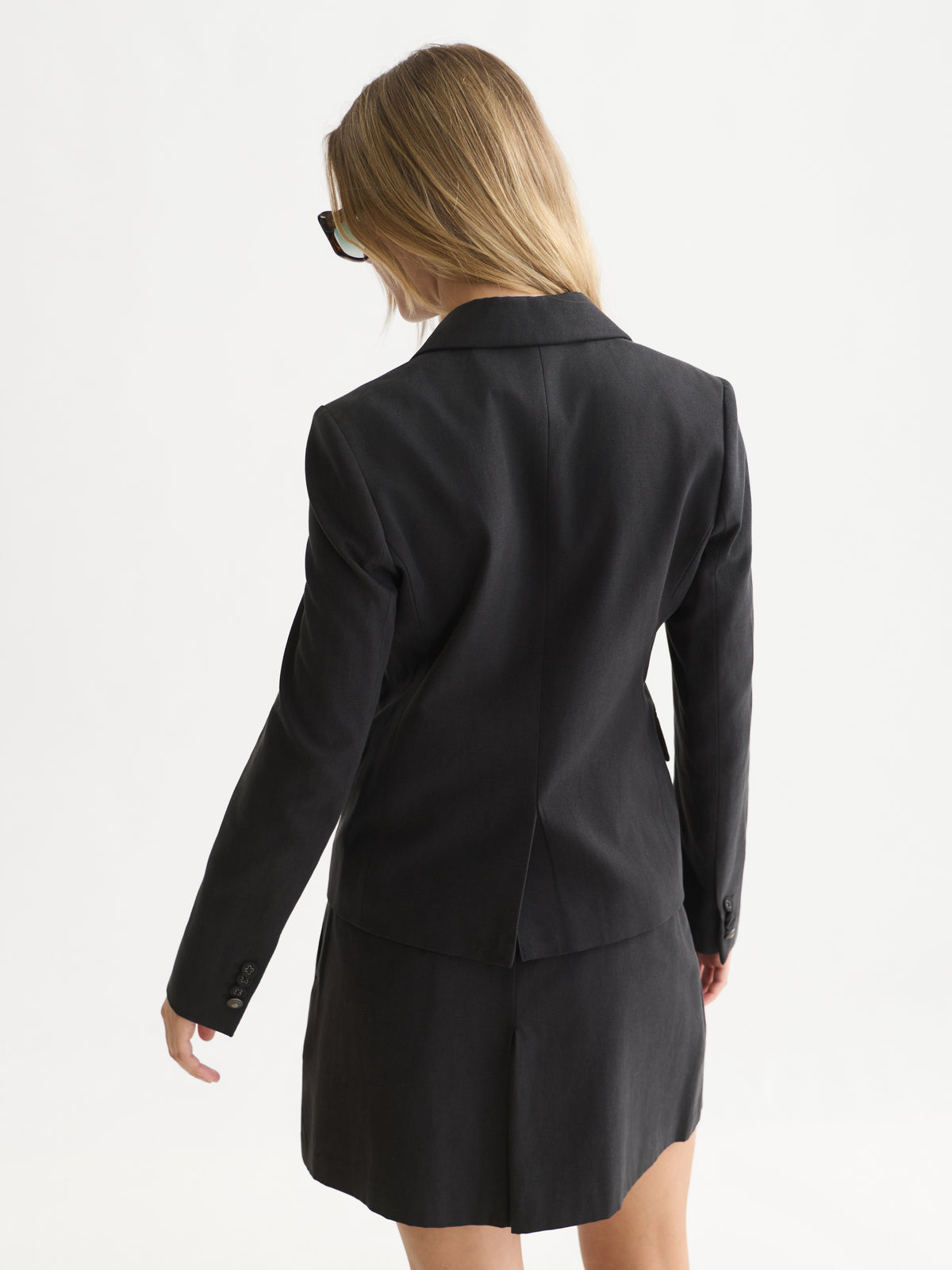 Black בלייזר לנשים Gabardine Fitted SCOTCH & SODA