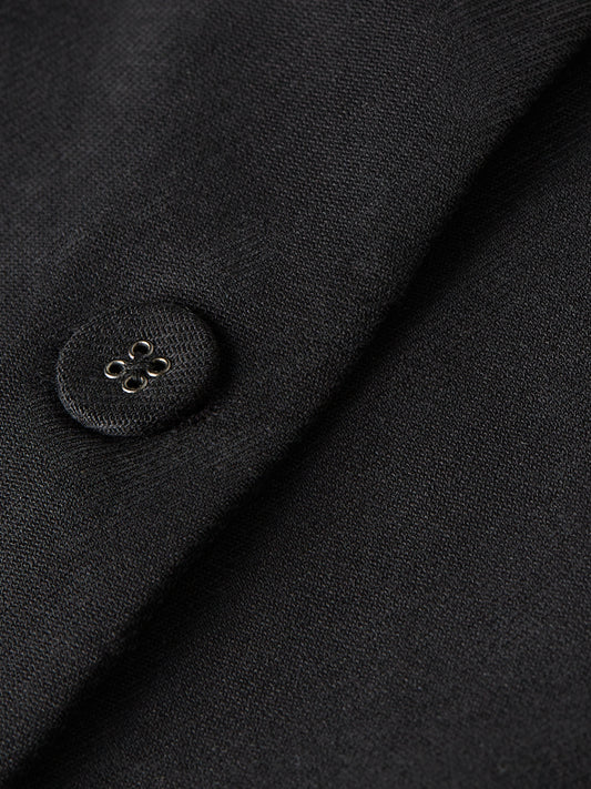 Dark Slate Gray בלייזר לנשים Gabardine Fitted SCOTCH & SODA