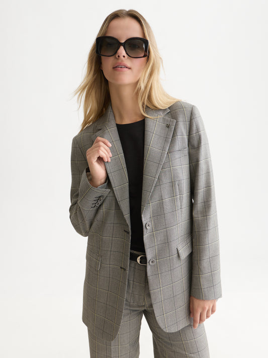 White Smoke בלייזר לנשים Checked Oversized SCOTCH & SODA