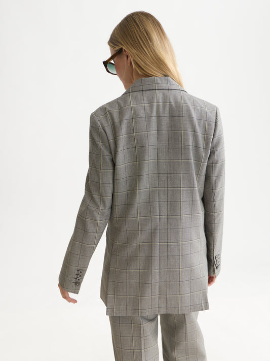 White Smoke בלייזר לנשים Checked Oversized SCOTCH & SODA