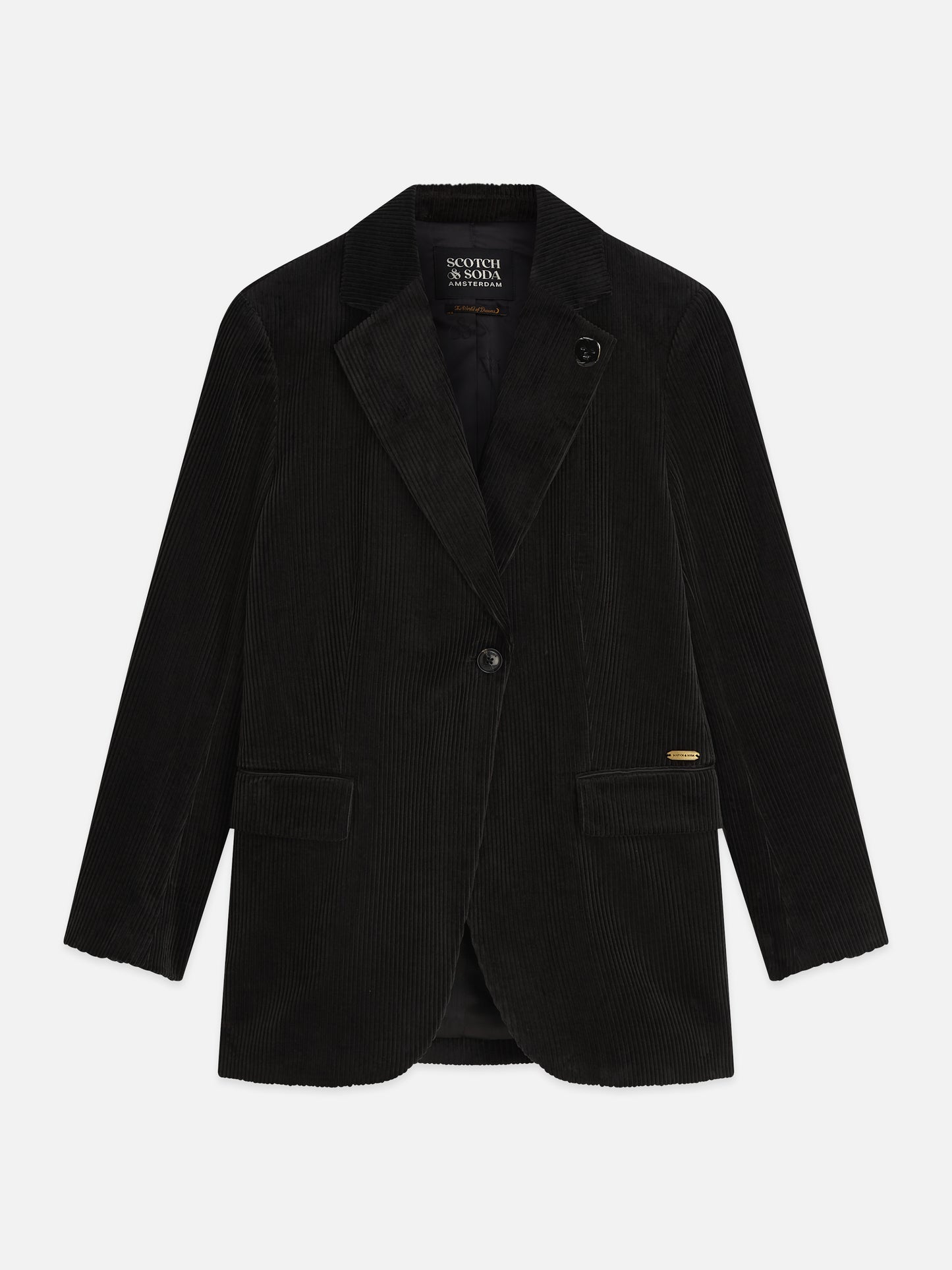 Black בלייזר לנשים Corduroy Relaxed SCOTCH & SODA
