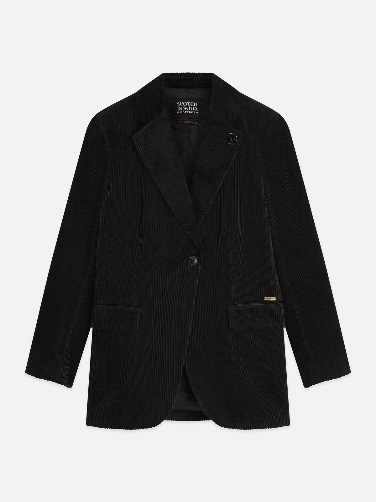 Black בלייזר לנשים Corduroy Relaxed SCOTCH & SODA