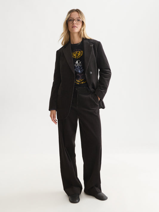 Black בלייזר לנשים Corduroy Relaxed SCOTCH & SODA
