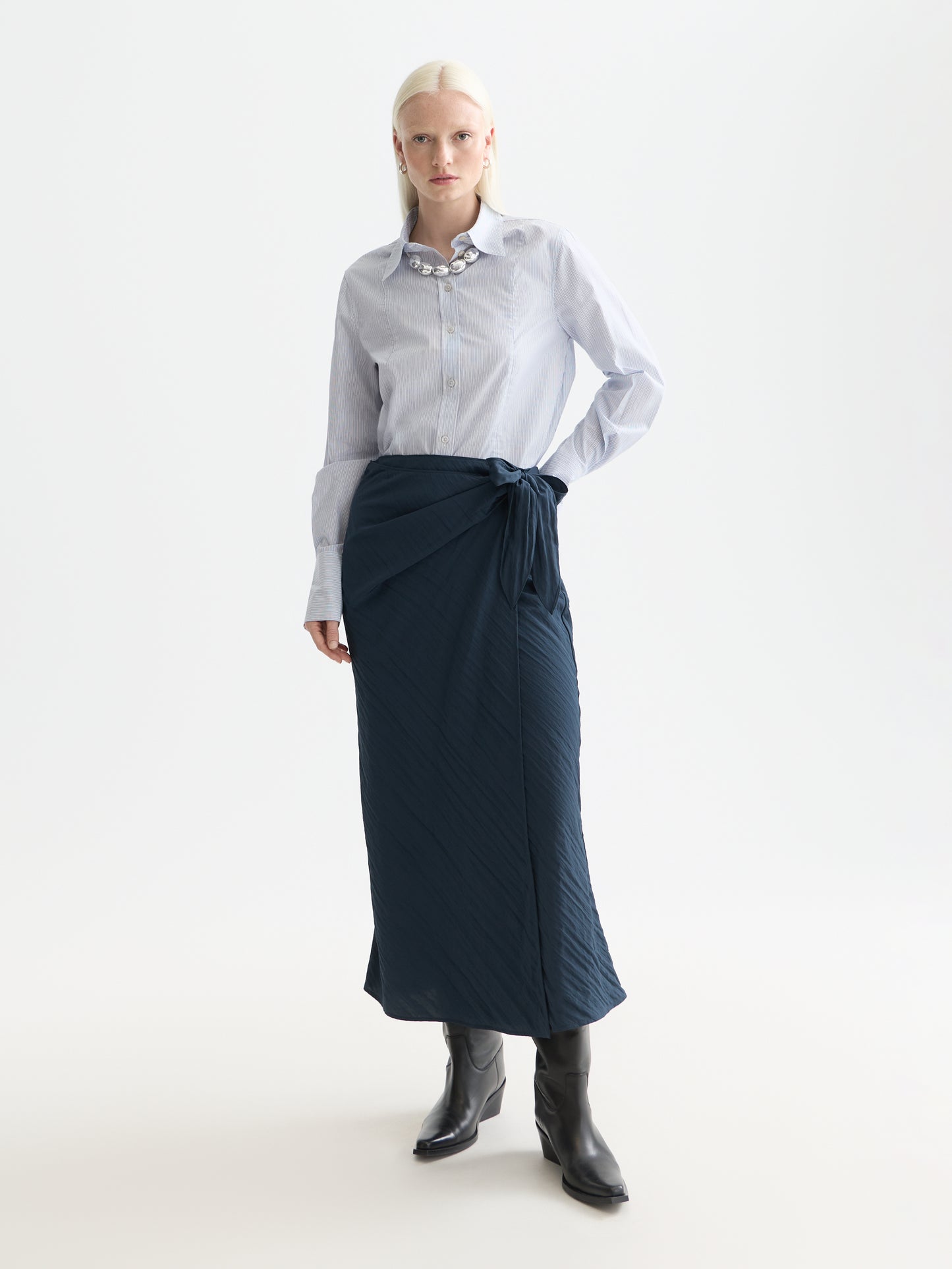 White Smoke חצאית מידי לנשים Tie Wrap SCOTCH & SODA