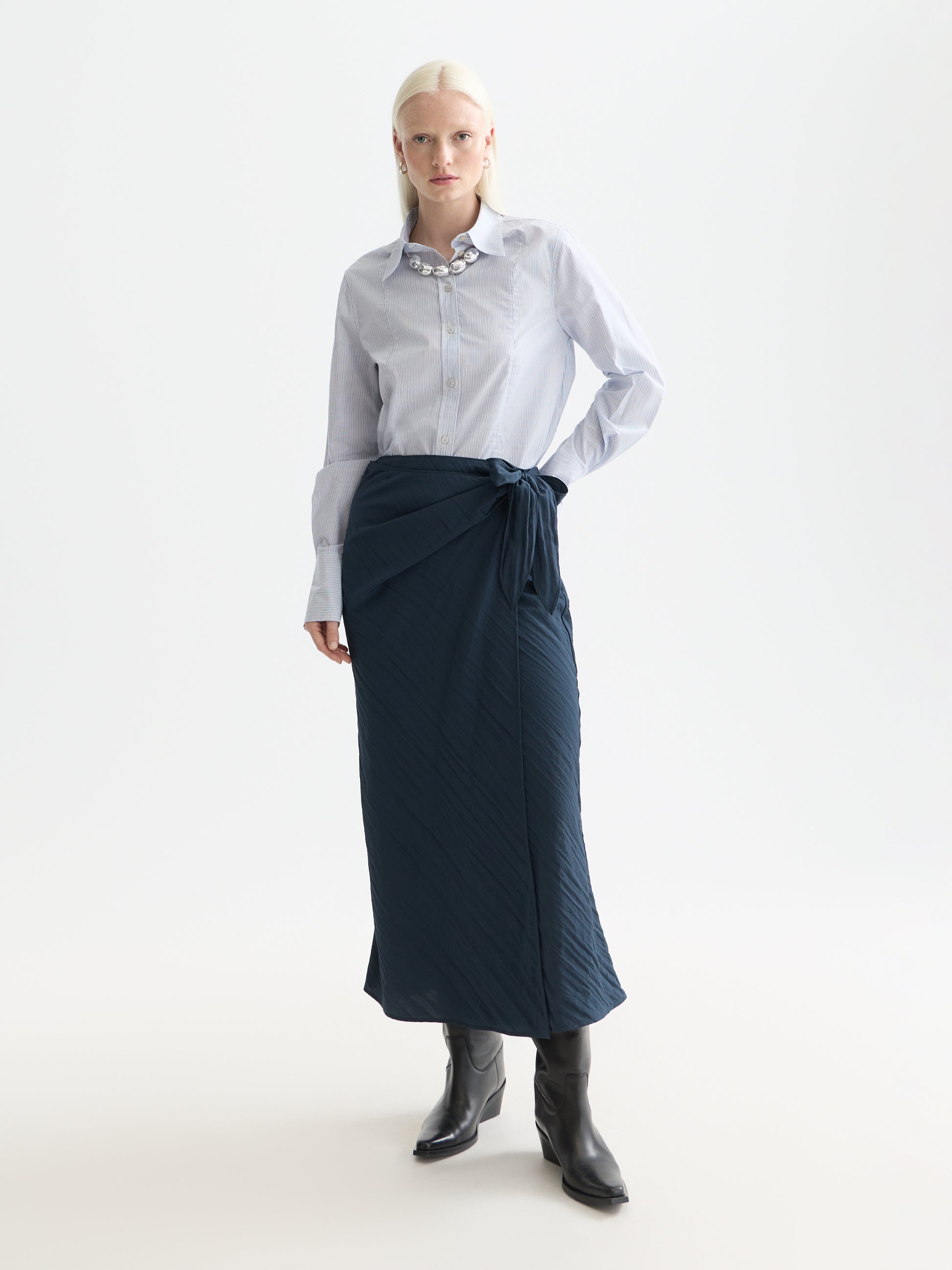 White Smoke חצאית מידי לנשים Tie Wrap SCOTCH & SODA