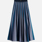 White Smoke PLEATED STRIPE KNITTED MIDI SKIRT חצאית מידי SCOTCH & SODA