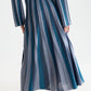 Lavender PLEATED STRIPE KNITTED MIDI SKIRT חצאית מידי SCOTCH & SODA