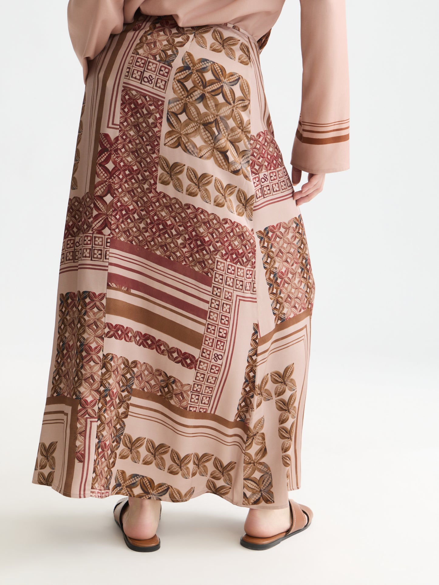 White Smoke חצאית מידי לנשים Printed Ankle Length SCOTCH & SODA