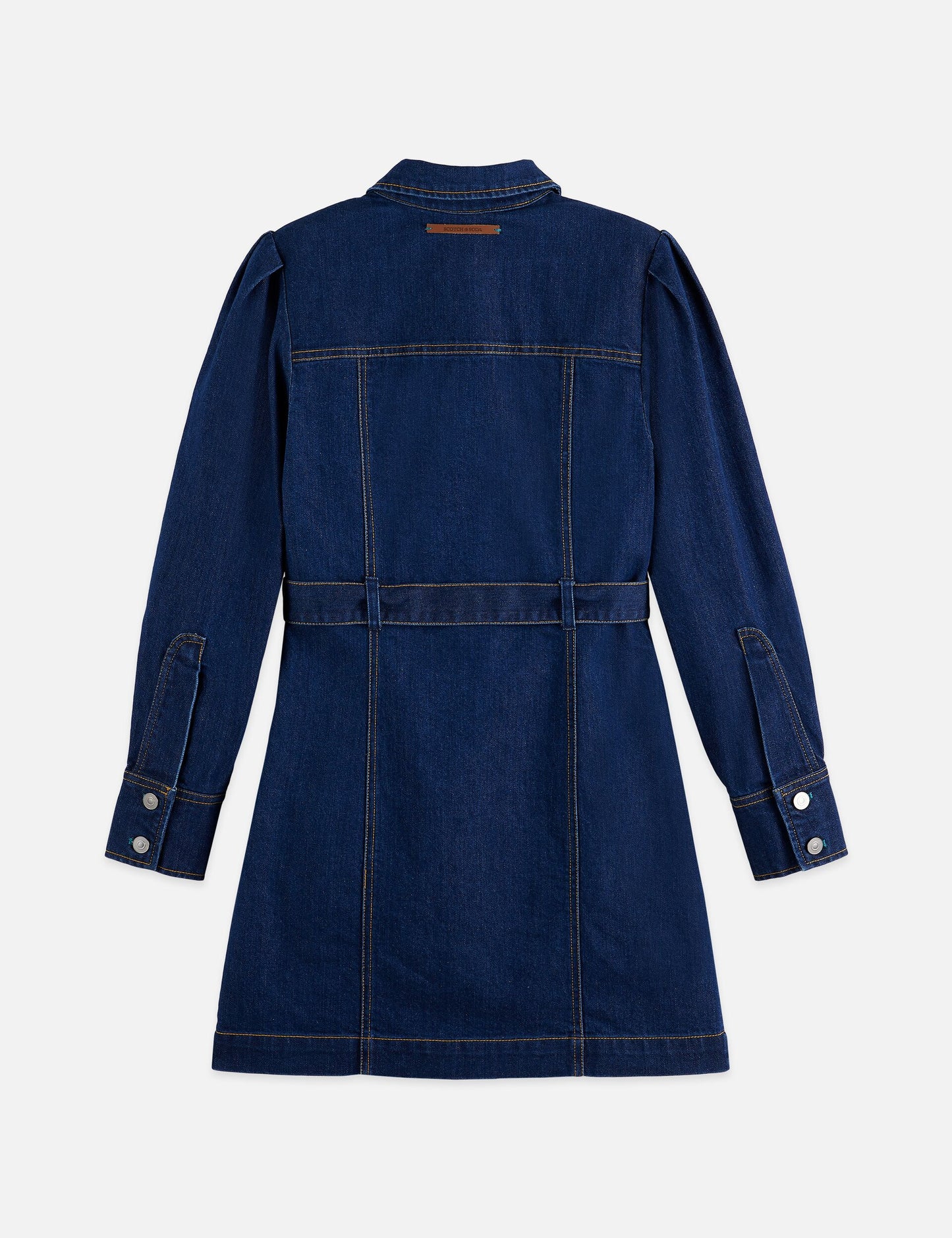 Midnight Blue שמלת ג'ינס מיני לנשים Fitted Denim Western SCOTCH & SODA