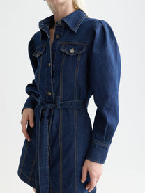 Dark Slate Gray שמלת ג'ינס מיני לנשים Fitted Denim Western SCOTCH & SODA