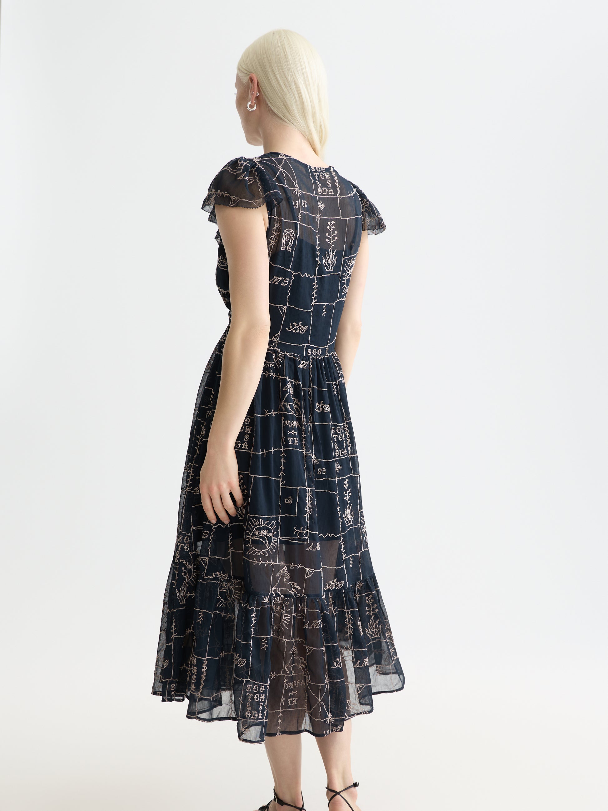 Lavender שמלת מידי לנשים Cross SCOTCH & SODA