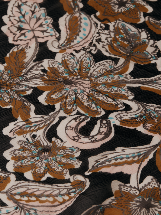 שמלת מידי לנשים Printed Chiffon Midi