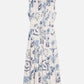 Lavender שמלת מידי לנשים Printed Pleated SCOTCH & SODA