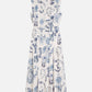 Lavender שמלת מידי לנשים Printed Pleated SCOTCH & SODA
