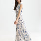 White Smoke שמלת מידי לנשים Printed Pleated SCOTCH & SODA
