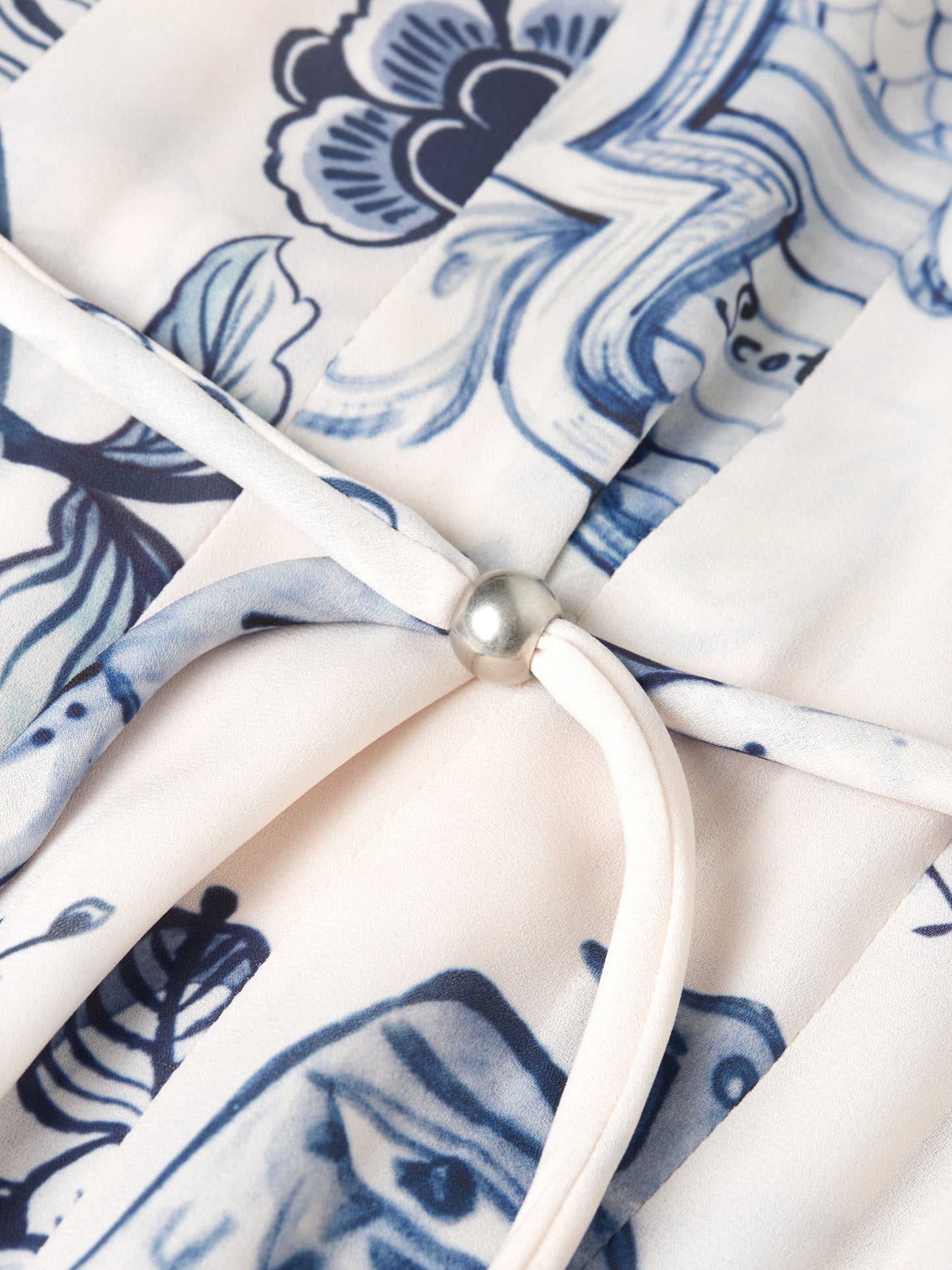 Lavender שמלת מידי לנשים Printed Pleated SCOTCH & SODA
