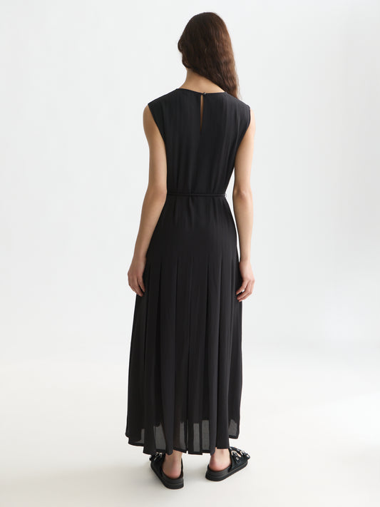 Black שמלת מידי לנשים Pleated SCOTCH & SODA