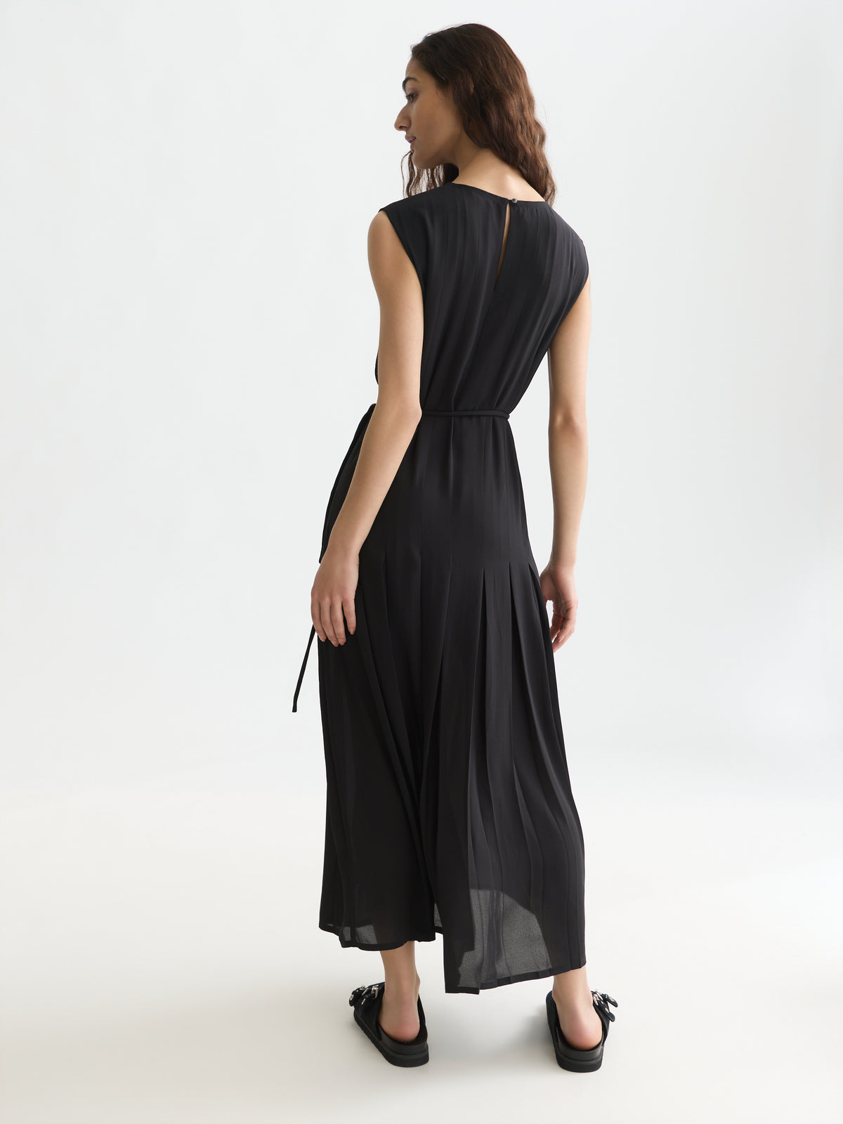 Black שמלת מידי לנשים Pleated SCOTCH & SODA