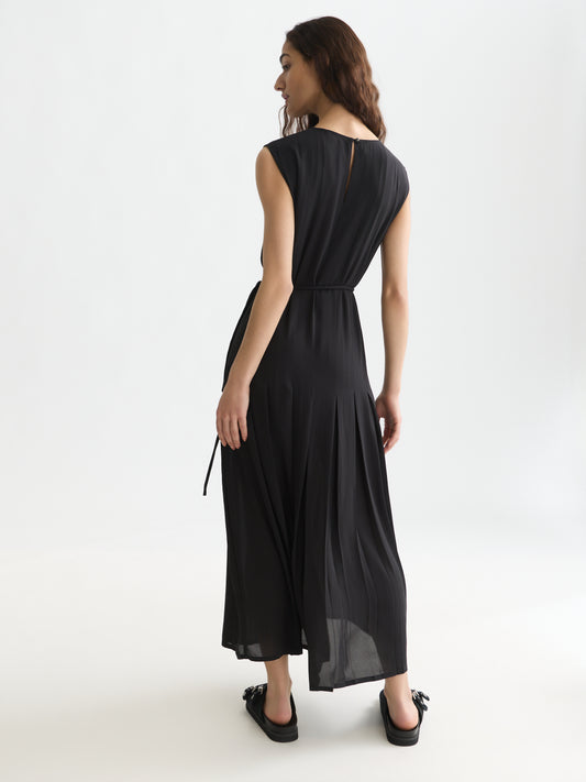Black שמלת מידי לנשים Pleated SCOTCH & SODA