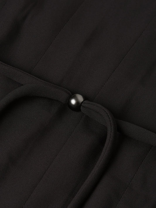 Black שמלת מידי לנשים Pleated SCOTCH & SODA