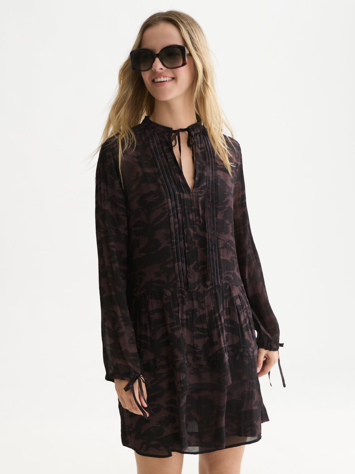 White Smoke שמלת מיני לנשים Printed SCOTCH & SODA
