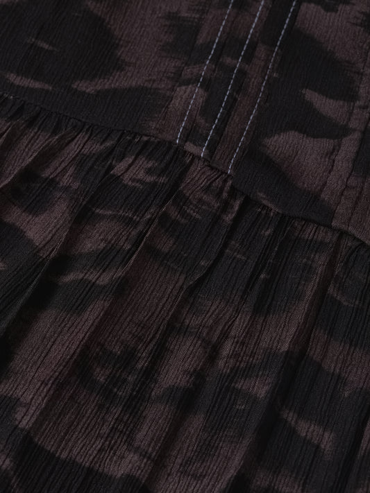 Black שמלת מיני לנשים Printed SCOTCH & SODA