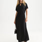 Black שמלת מקסי לנשים Ruched SCOTCH & SODA