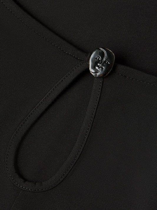 Black שמלת מקסי לנשים Ruched SCOTCH & SODA